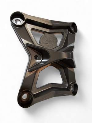 2020-2024 Polaris RZR Pro XP Radius Rod Plate with Tow Hook Gunmetal - Dunes 2 Dezert SXS