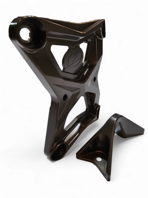 2020-2024 Polaris RZR Pro XP Radius Rod Plate with Tow Hook Gunmetal - Dunes 2 Dezert SXS