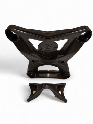 2020-2024 Polaris RZR Pro XP Radius Rod Plate with Tow Hook Gunmetal - Dunes 2 Dezert SXS