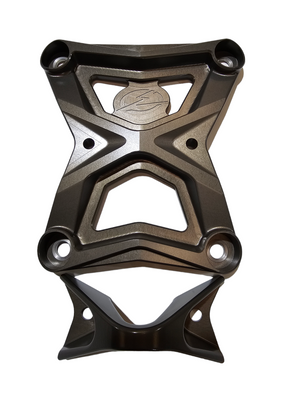 2020-2024 Polaris RZR Pro XP Radius Rod Plate with Tow Hook Gunmetal - Dunes 2 Dezert SXS