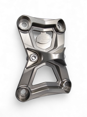 2022-2025 Polaris RZR Turbo R/Pro R EOD Radius Rod Plate with Tow Hook Gunmetal - Dunes 2 Dezert SXS