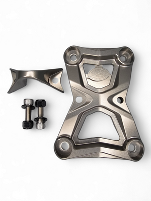 2022-2025 Polaris RZR Turbo R/Pro R EOD Radius Rod Plate with Tow Hook Gunmetal - Dunes 2 Dezert SXS