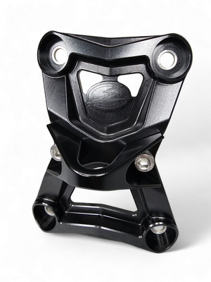 2022-2025 Polaris RZR Turbo R/Pro R Radius Rod Plate with Tow Hook Black - Dunes 2 Dezert SXS
