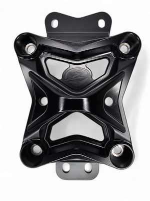2022 to Current Can Am X3 10 Bolt Radius Rod Plate with Pull Hook (Black) - Dunes 2 Dezert SXS