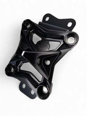 2022 to Current Can Am X3 10 Bolt Radius Rod Plate with Pull Hook (Black) - Dunes 2 Dezert SXS