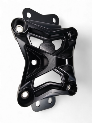 2022 to Current Can Am X3 10 Bolt Radius Rod Plate with Pull Hook (Black) - Dunes 2 Dezert SXS