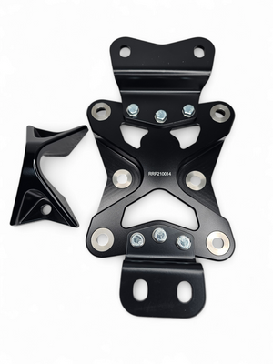 2022 to Current Can Am X3 10 Bolt Radius Rod Plate with Pull Hook (Black) - Dunes 2 Dezert SXS