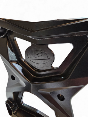 2020-2024 Polaris RZR Pro XP Radius Rod Plate with Tow Hook Black - Dunes 2 Dezert SXS
