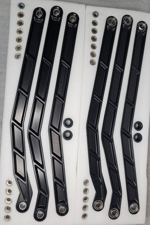 2017 to Current Can-Am X3 Maverick High Clearance Radius Rods in Black Finish for 72" - Dunes 2 Dezert SXS