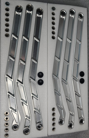 2017 to Current Can-Am X3 Maverick High Clearance Radius Rods in Clear Finish for 72" - Dunes 2 Dezert SXS