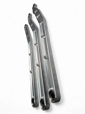 2017 to Current Can-Am X3 Maverick High Clearance Radius Rods in Clear Finish for 72" - Dunes 2 Dezert SXS