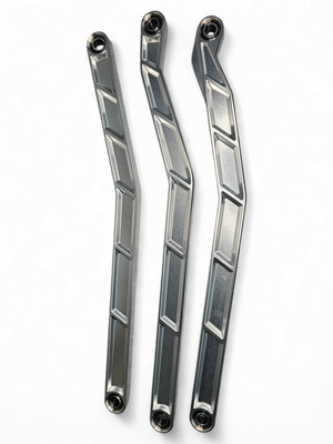 2017 to Current Can-Am X3 Maverick High Clearance Radius Rods in Clear Finish for 72" - Dunes 2 Dezert SXS
