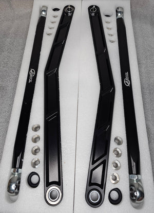 2020 to Current Polaris RZR Pro XP Radius Rods in Black Finish - Dunes 2 Dezert SXS