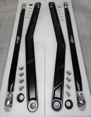 2020 to Current Polaris RZR Pro XP Radius Rods in Black Finish - Dunes 2 Dezert SXS