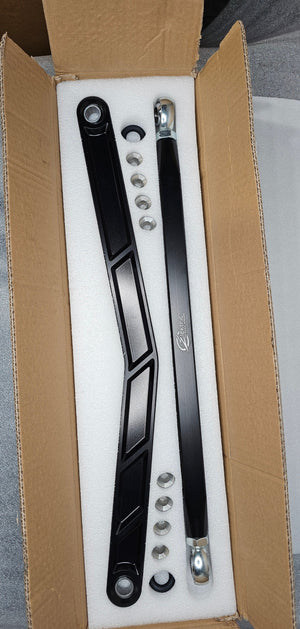 2020 to Current Polaris RZR Pro XP Radius Rods in Black Finish - Dunes 2 Dezert SXS