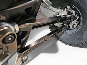 2022 to Current Polaris RZR Pro R, Pro S, Turbo R High Clearance Radius Rods in Black Finish - Dunes 2 Dezert SXS
