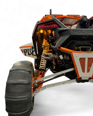 2022 to Current Polaris RZR Pro R, Pro S, Turbo R High Clearance Radius Rods in Clear Finish - Dunes 2 Dezert SXS