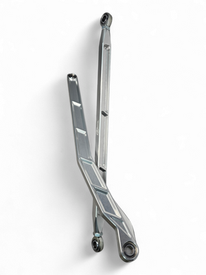 2022 to Current Polaris RZR Pro R, Pro S, Turbo R High Clearance Radius Rods in Clear Finish - Dunes 2 Dezert SXS