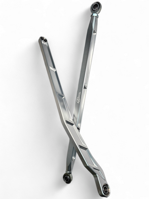 2022 to Current Polaris RZR Pro R, Pro S, Turbo R High Clearance Radius Rods in Clear Finish - Dunes 2 Dezert SXS