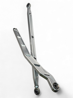 2022 to Current Polaris RZR Pro R, Pro S, Turbo R High Clearance Radius Rods in Clear Finish - Dunes 2 Dezert SXS