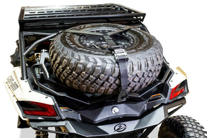 2017-2024 Can Am X3 Maverick Volt Series Baja Spare Tire Rack - Dunes 2 Dezert SXS