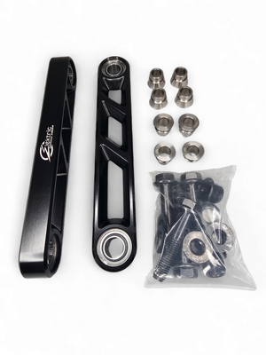 2017+ Can Am X3 Maverick Volt Rear Sway Bar Links with Black Finish - Dunes 2 Dezert SXS