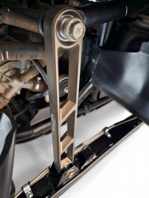 2020 to Current Polaris RZR Pro XP Rear Sway bar Link in Gun Metal Finish - Dunes 2 Dezert SXS