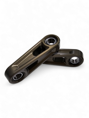 Can Am X3 Maverick Volt Front Sway Bar Links with Gunmetal Finish - Dunes 2 Dezert SXS
