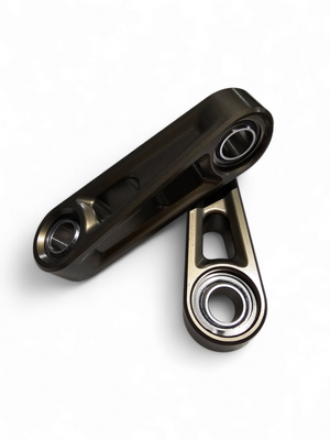 Can Am X3 Maverick Volt Front Sway Bar Links with Gunmetal Finish - Dunes 2 Dezert SXS
