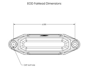 Elektric Offroad Designs UTV Winch Fairlead and Hook | Black - Dunes 2 Dezert SXS