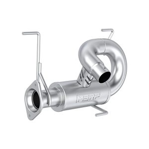 MBRP Polaris RZR Pro R 5in Slip-On Exhaust, T304 stainless steel, Performance Series, aggressive sound