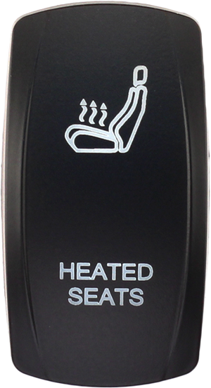 Heated seats rocker switch cover for Contura V, fits XTC, sPod, and Daystar panels, rocker actuator only, no switch included