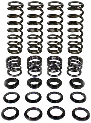 ZBROZ Stage 1 Dual Rate Spring Kit installed on a Polaris General 1000, showing enhanced ride height and rear crossover rings.