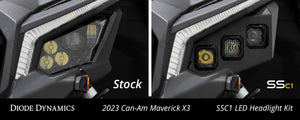 Diode Dynamics 17-24 Can-Am Maverick X3 C1 Headlamp Kit - Sport White ABL (Pair)