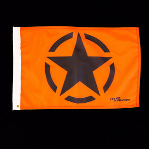 Star Orange replacement flag for Handy Flag whip systems