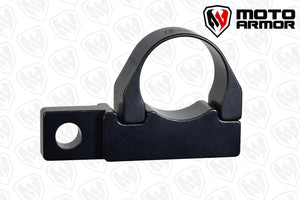 Moto Armor Billet Vertical Flag Mount with anodized finish and low-profile clamp, designed for durable UTV and off-road flag mounting.