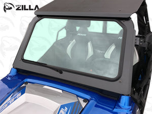 UTV Zilla RZR 800 glass windshield viewed from the front right
