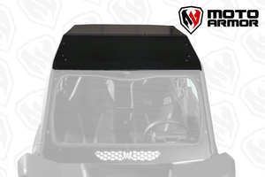 Durable black aluminum roof for Can-Am Commander MAX and Maverick Sport MAX with low-profile fit and corrosion-resistant hardware.