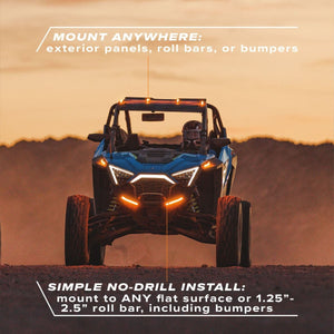 RAVEK Amber Apex Running Lights for Polaris RZR Pro XP - Dunes 2 Dezert SXS