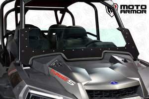 Glass half windshield with billet mounts for 2019–2023 Polaris RZR XP 1000 and Turbo models