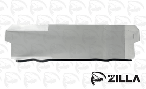 RZR Pro XP hard coated polycarbonate half windshield with quick straps and flange support