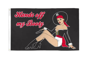 Hands Off My Booty Flag 3x5ft Poly Flag - Dunes 2 Dezert SXS