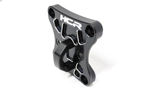 HCR billet radius rod plate with D-ring for Can-Am Maverick X3