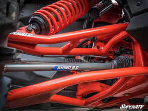 Can-Am Maverick X3 high-clearance front A-arms installed