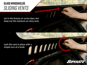 SuperATV Honda Talon 1000 Glass Windshield - view 5