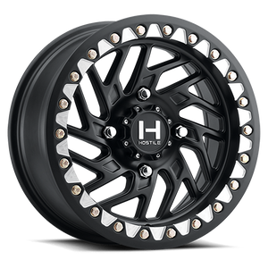 Hostile H316 Jigsaw Beadlock UTV Wheel – Satin Black - Dunes 2 Dezert SXS