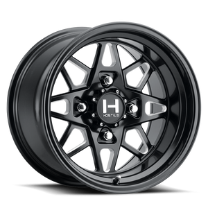 Hostile HF14 Holeshot Forged UTV Wheel - Blade Cut (Satin Black)