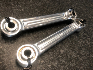 LM UTV Polaris RZR Rear Sway Bar Links 10mm detail showing the bearing and misalignment spacer