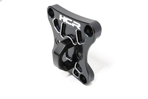 Billet aluminum radius rod plate with D-ring for Can-Am X3, strengthens rear suspension and adds a secure recovery point