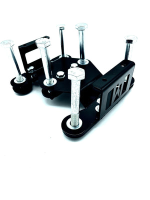 LM UTV Can-Am Maverick X3 Rear Bulkhead Kit in black powder coat